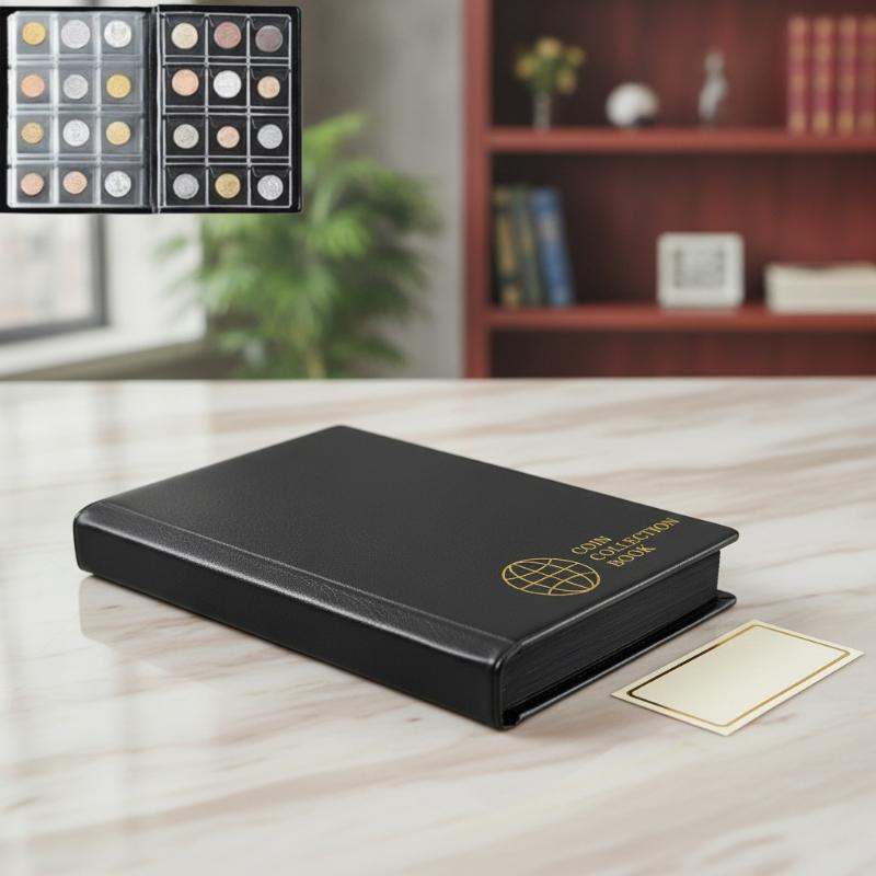 Vintage Collectibles Store - Organizador de Moedas com 120 Bolsos,