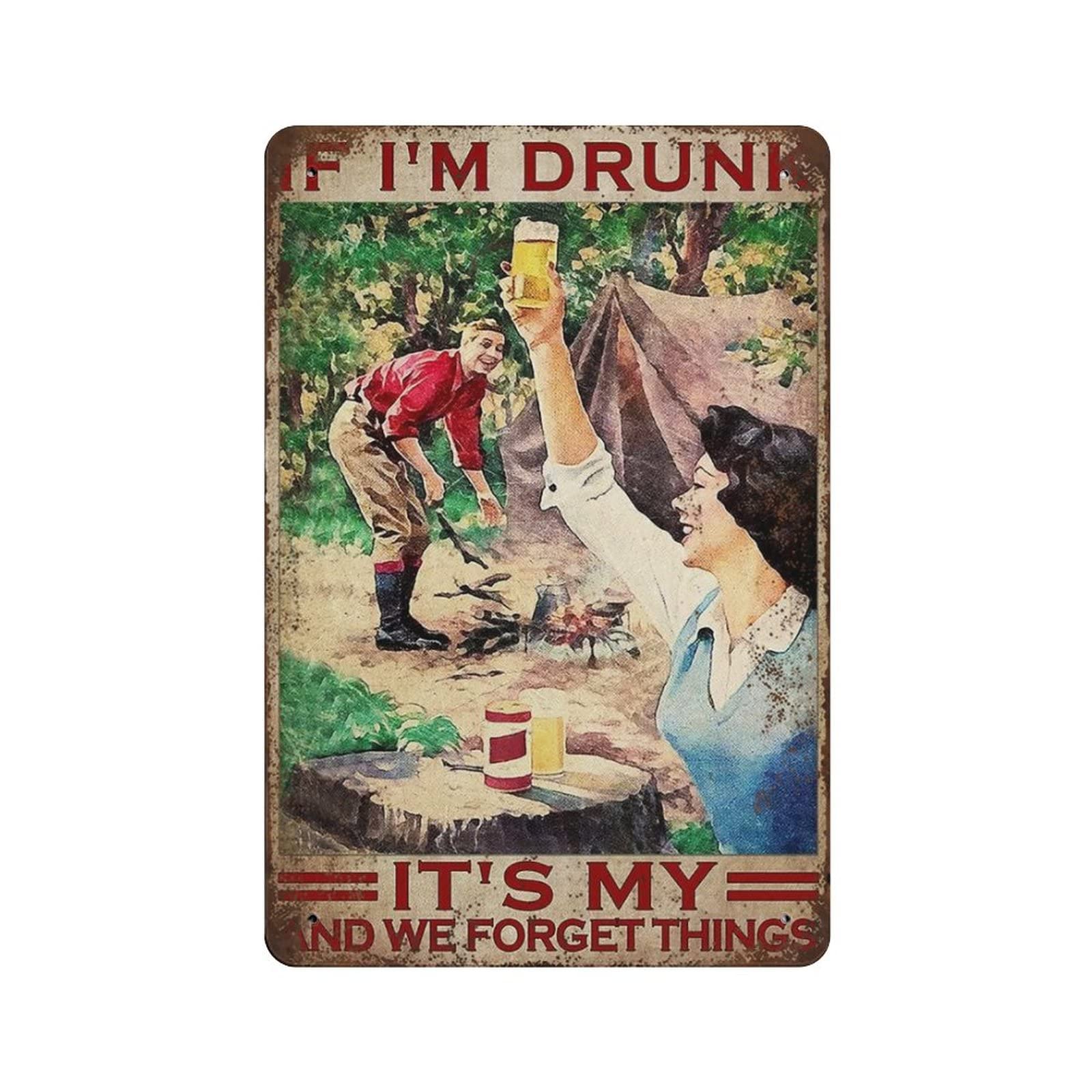 Vintage Collectible Tins - Placa de Metal Durável e Grossa