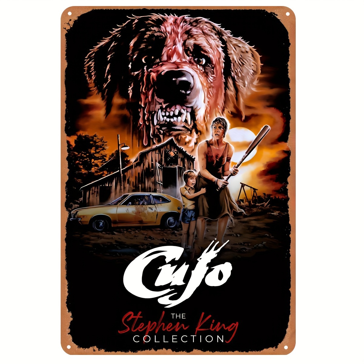 Cujo (1983) Placa de Metal Vin - Vintage Collectible Tins avaliação e preço