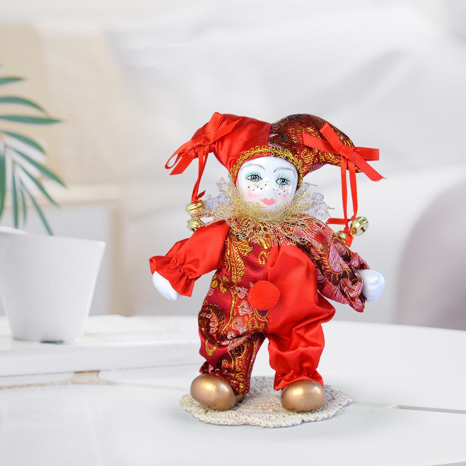 Boneca arlequim vintage, bonec - Vintage Collectible Clowns avaliação e preço