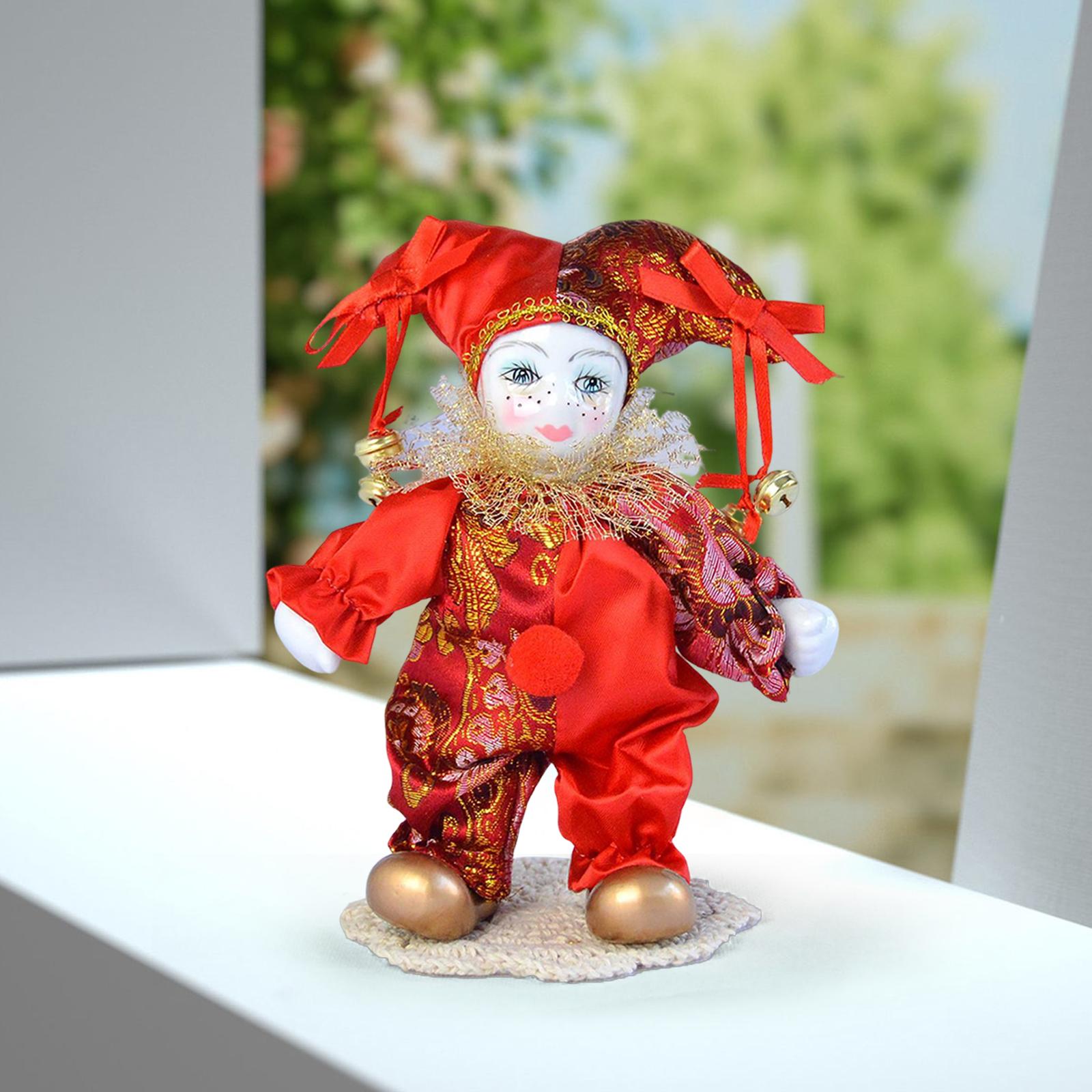 Boneca arlequim vintage, bonec - Vintage Collectible Clowns avaliação e preço