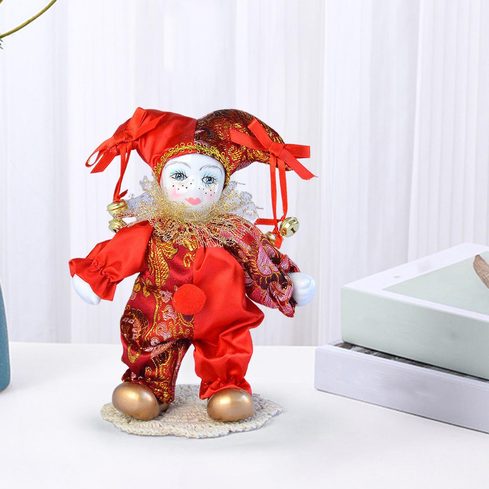 Boneca arlequim vintage, bonec - Vintage Collectible Clowns avaliação e preço