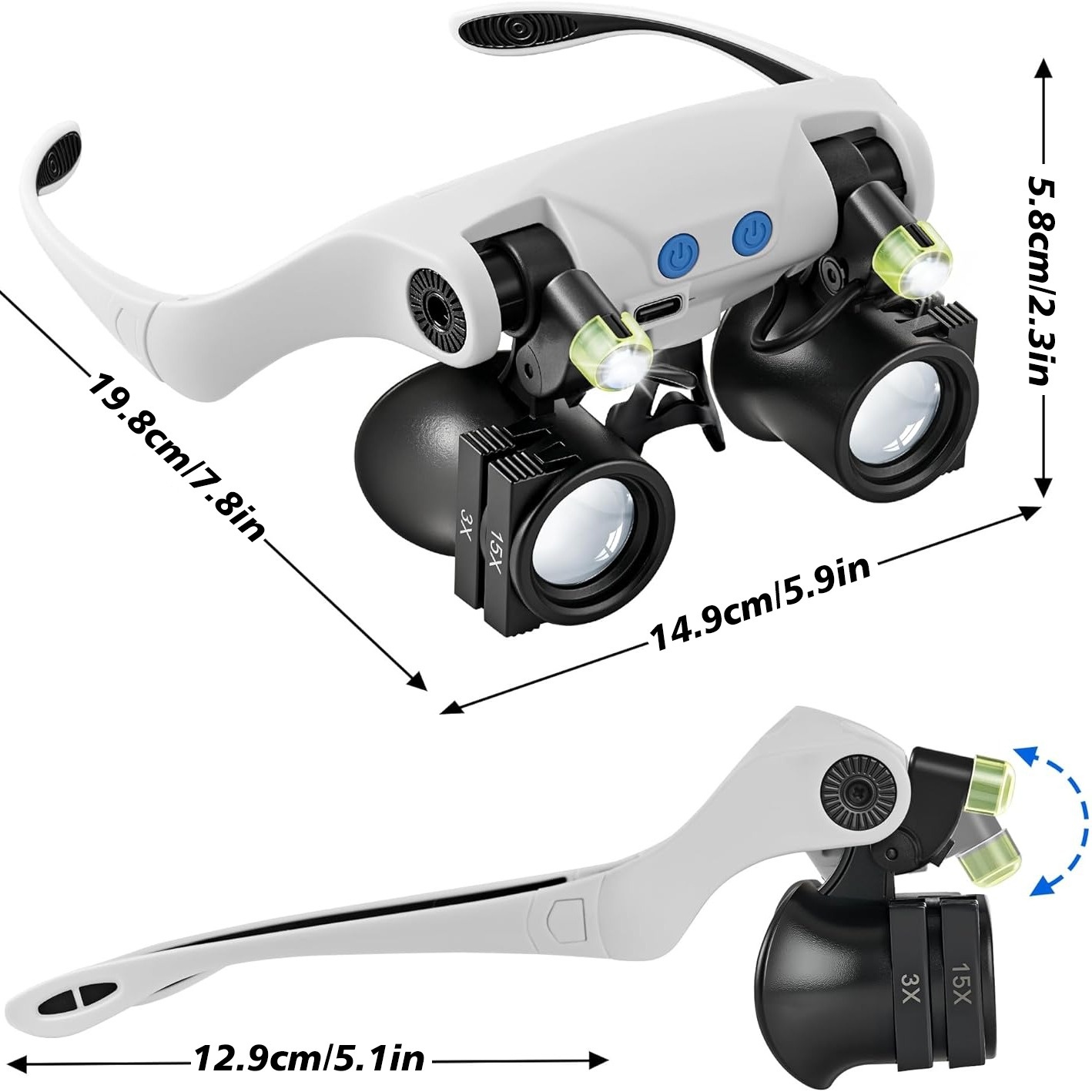 Óculos de aumento LED para cab - Darkroom Enlarger Lens avaliação e preço