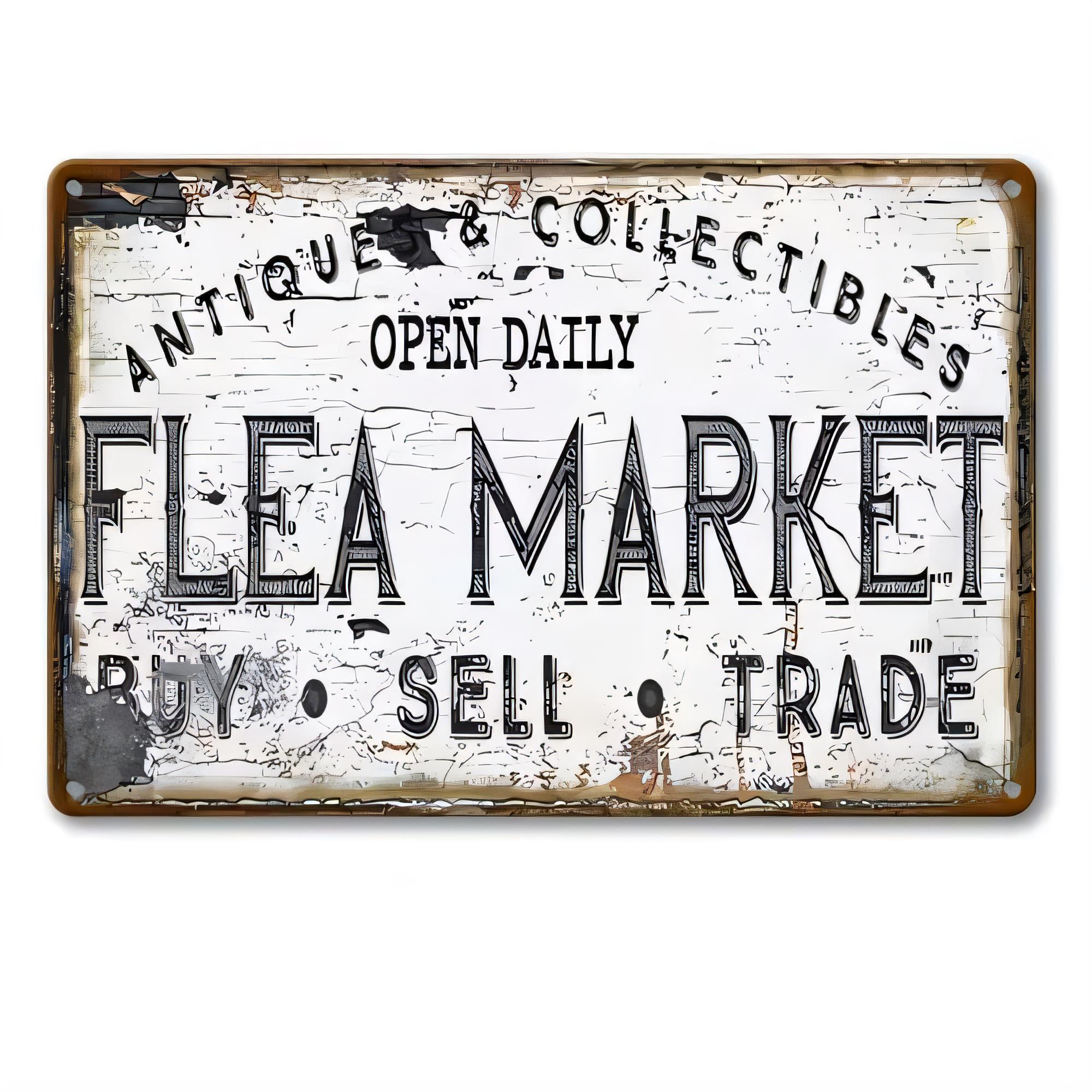 Placa de Metal Antiga Colecion - Vintage Collectible Tins avaliação e preço