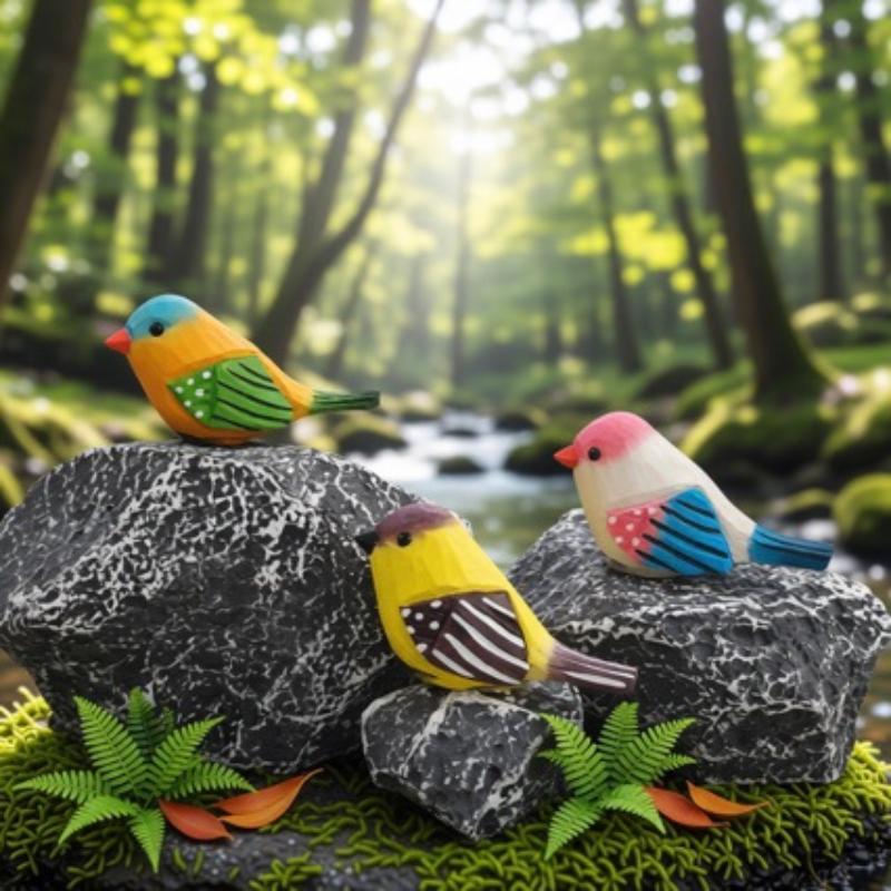 Figuras de Pássaros de Madeira - Vintage Collectibles Store avaliação e preço