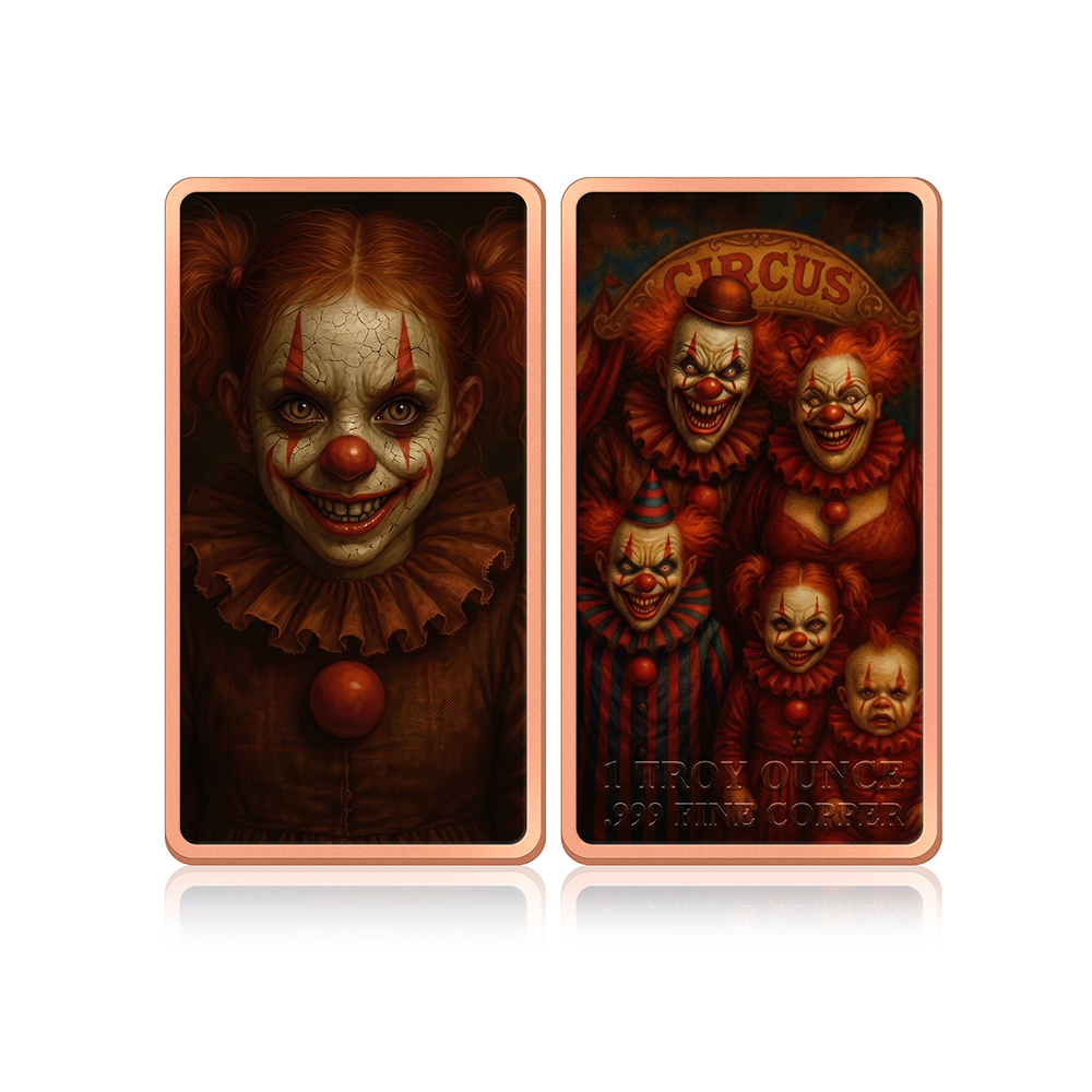 Moeda de Cobre de 1 oz, 6 Peça - Vintage Collectible Clowns avaliação e preço