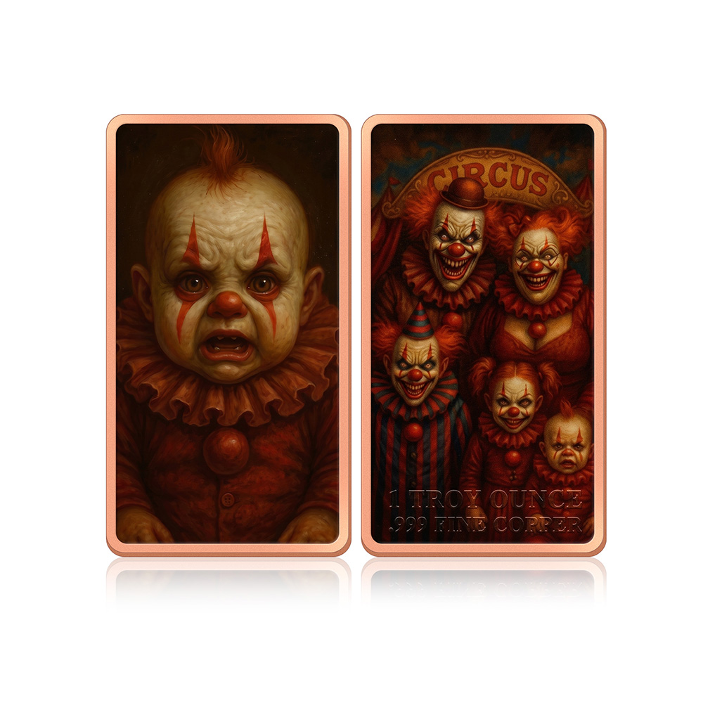 Moeda de Cobre de 1 oz, 6 Peça - Vintage Collectible Clowns avaliação e preço