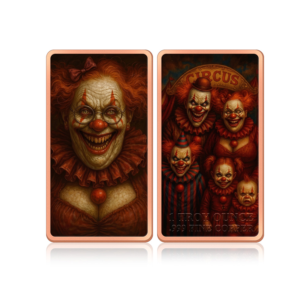 Moeda de Cobre de 1 oz, 6 Peça - Vintage Collectible Clowns avaliação e preço